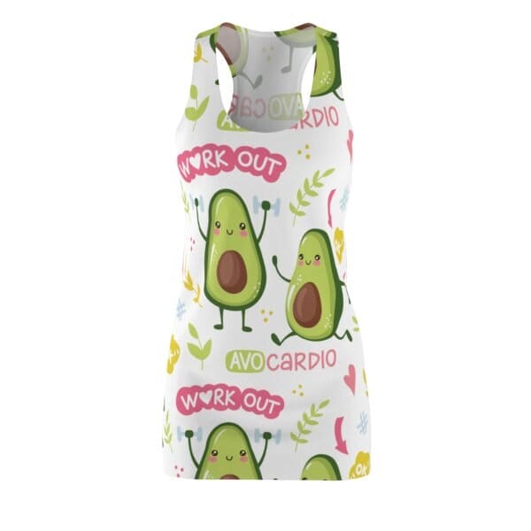 Fun Avocado Workout Racerback Dress 8211 Activewear for Fitness Lovers 2
