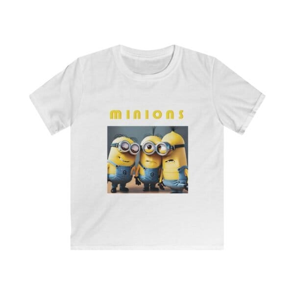Kids Tee Softstyle Shirt with Fine Quality Print 100 Ring Spun Cotton Classic Fit Tear Away Label Minions Minions T Shirts Comfortable and Stylish Kids Wear 21