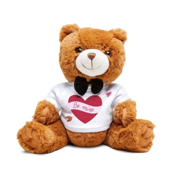 romantic teddy bear with 8216be mine8217 t shirt 8211 perfect gift for valentine8217s day 3