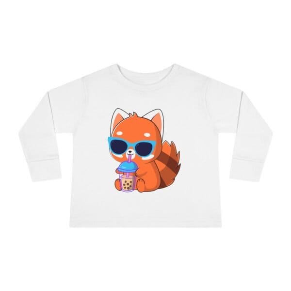 Toddler Long Sleeve Tee 8211 100 Combed Ringspun Cotton 8211 Unisex Fit Comfortable And Stylish Fox Design Made For Kids Kids Wear 30